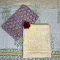 Purple Cotton Dupatta Three- Piece Suits