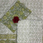 Sage Green Cotton Dupatta Three- Piece Suits