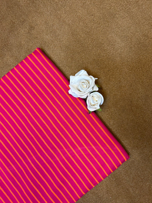 Discharge Print Handblock Cotton Fabric