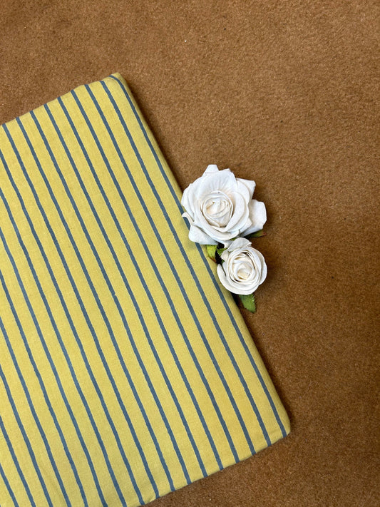 Discharge Print Handblock Cotton Fabric