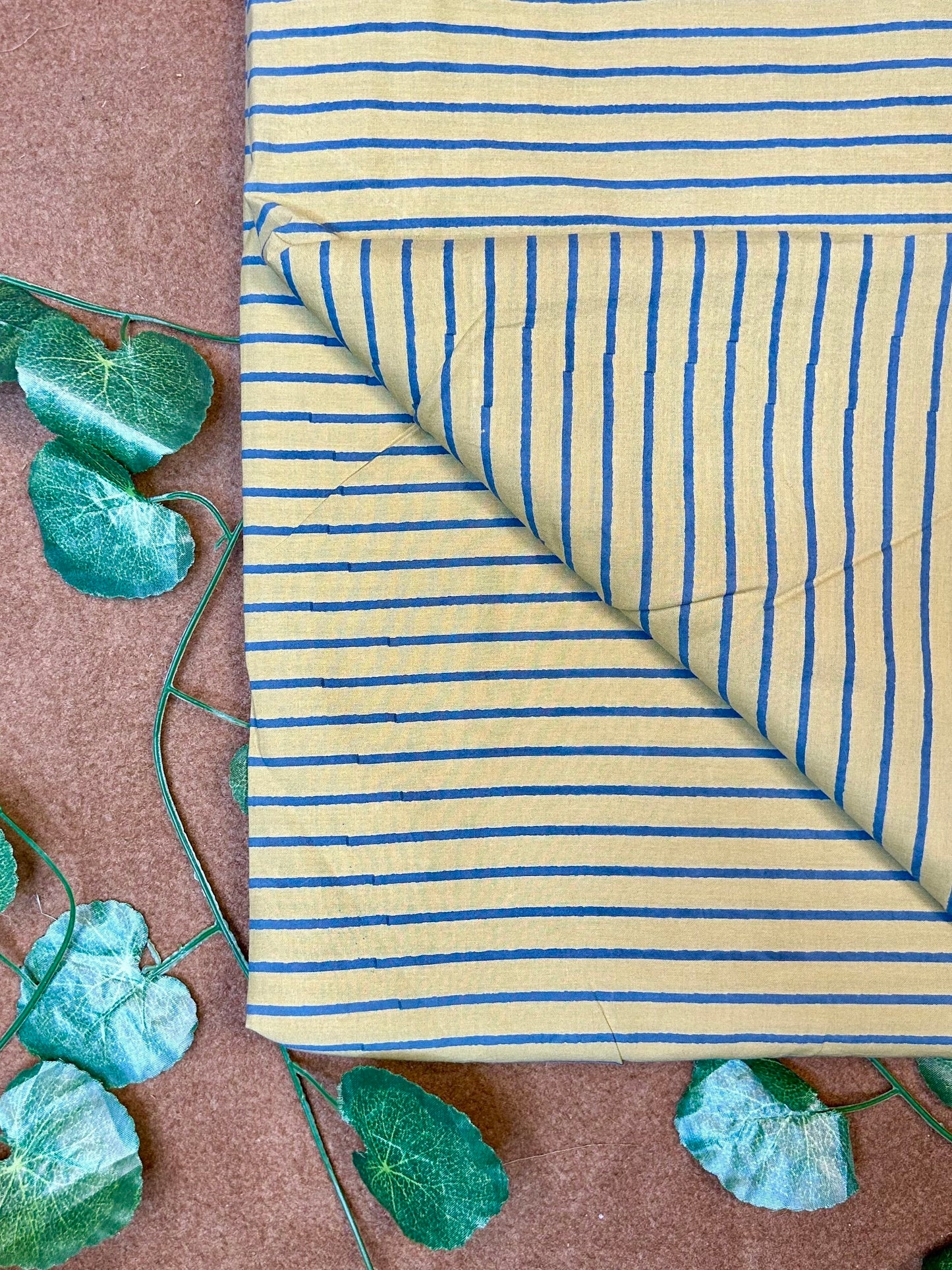 Discharge Print Handblock Cotton Fabric