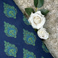 Discharge Print Handblock Cotton Fabric
