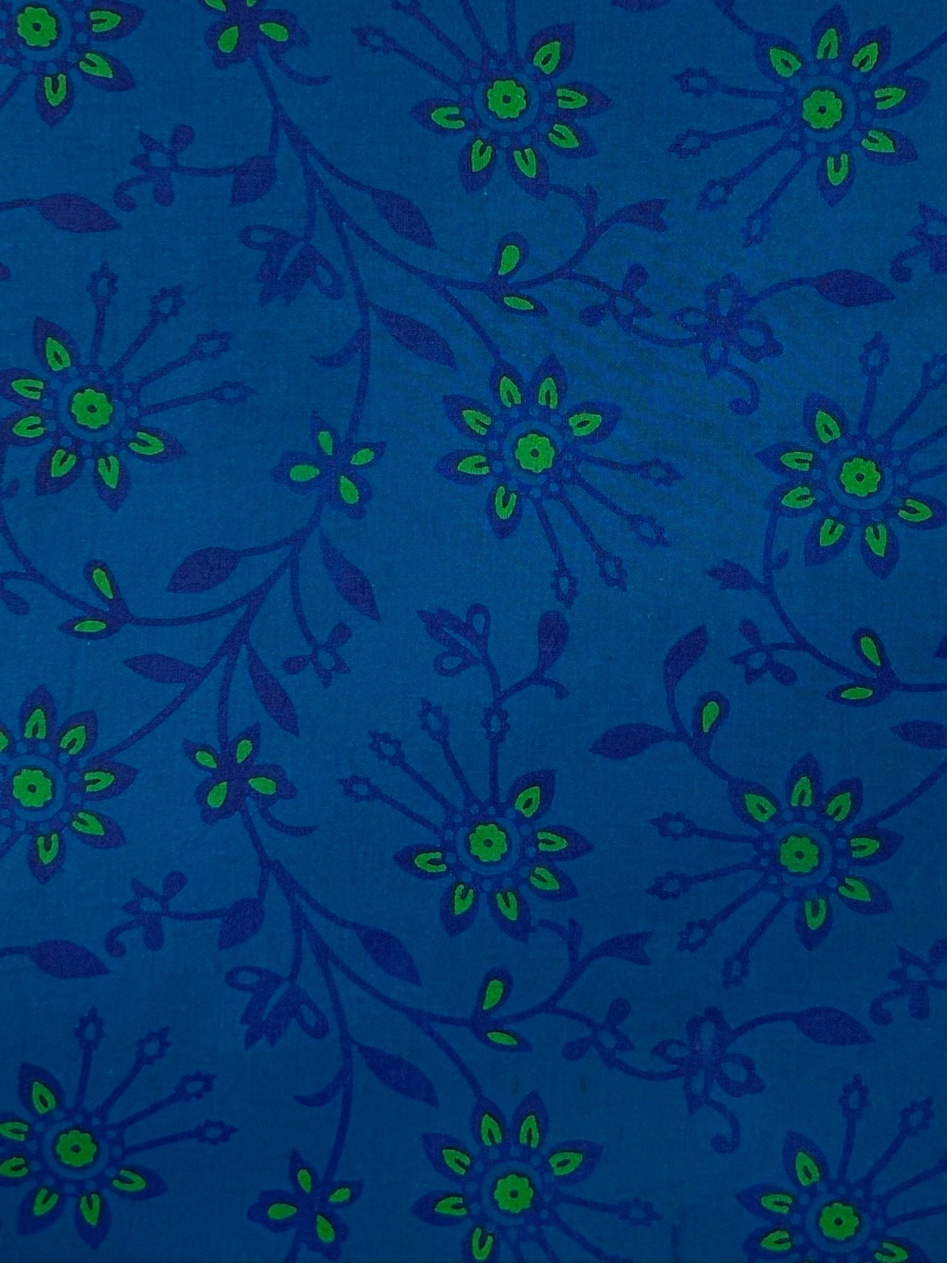 Discharge Print Handblock Cotton Fabric