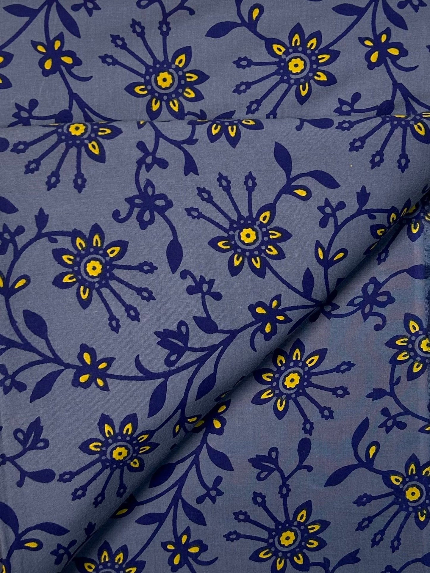 Discharge Print Handblock Cotton Fabric