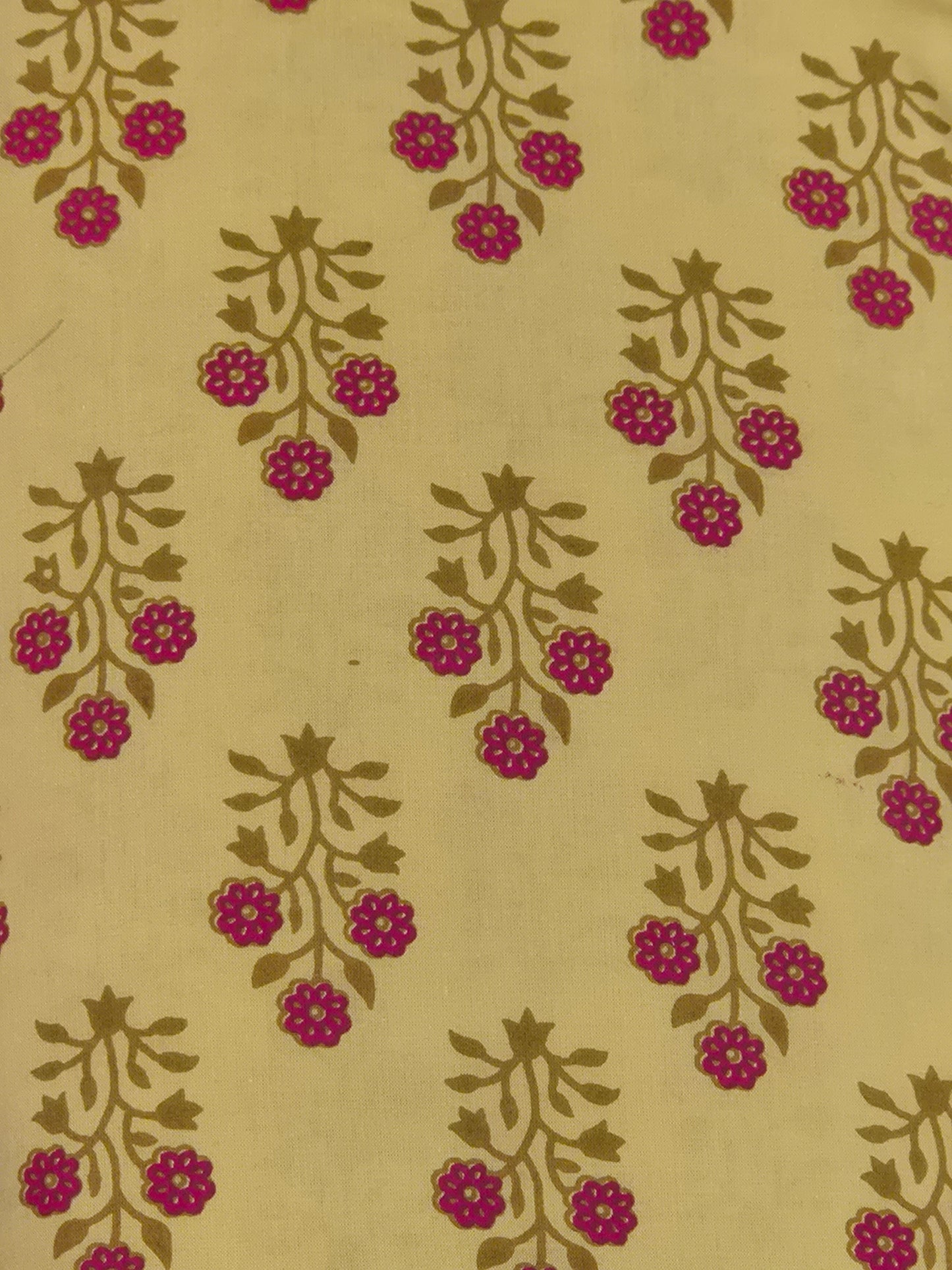 Discharge Print Handblock Cotton Fabric