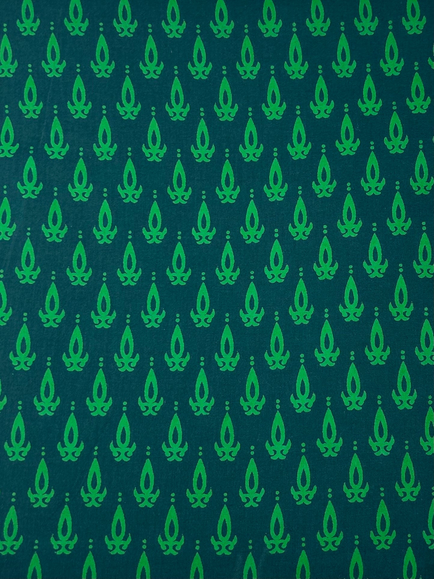 Discharge Print Handblock Cotton Fabric
