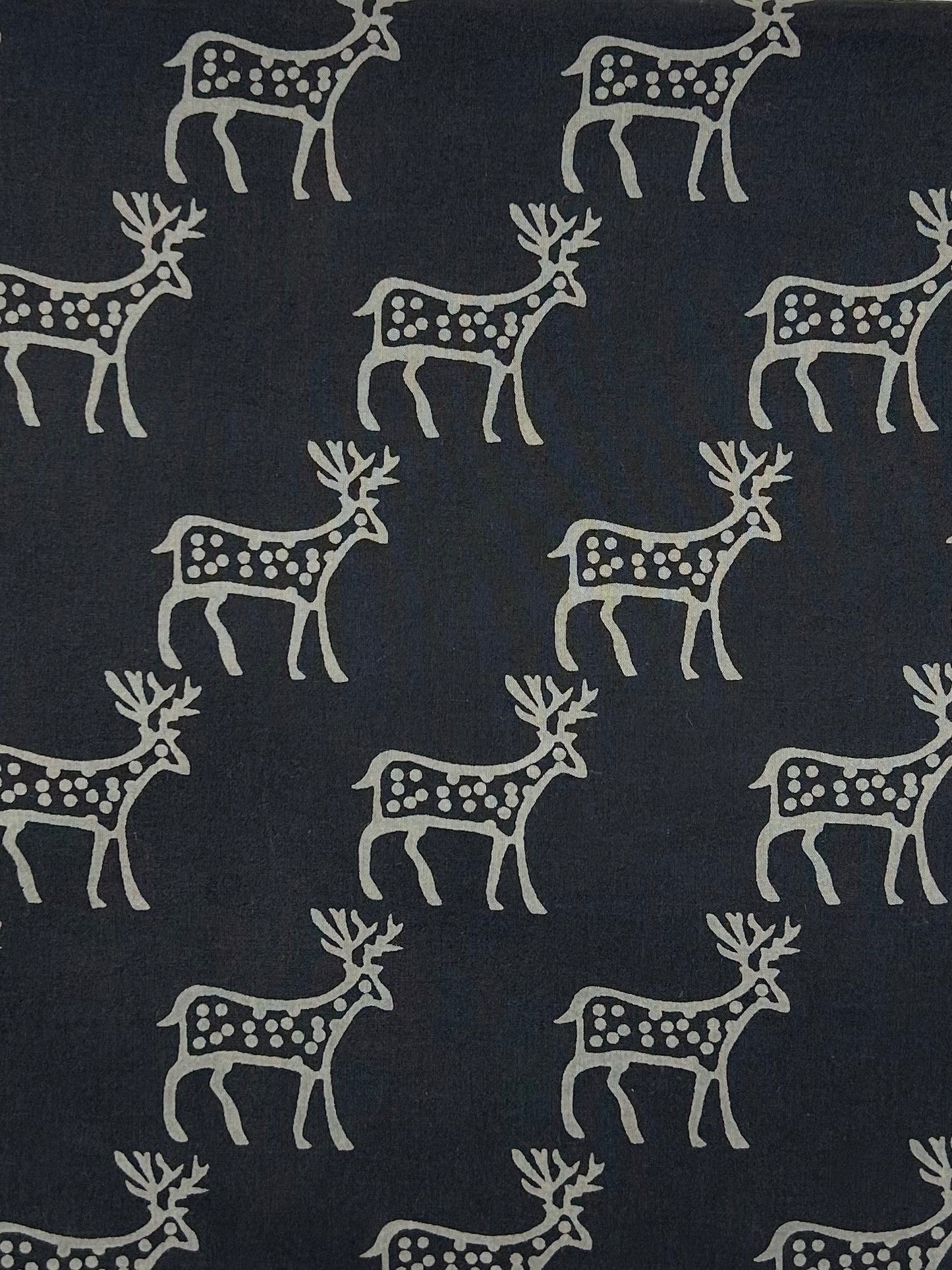 Discharge Print Handblock Cotton Fabric