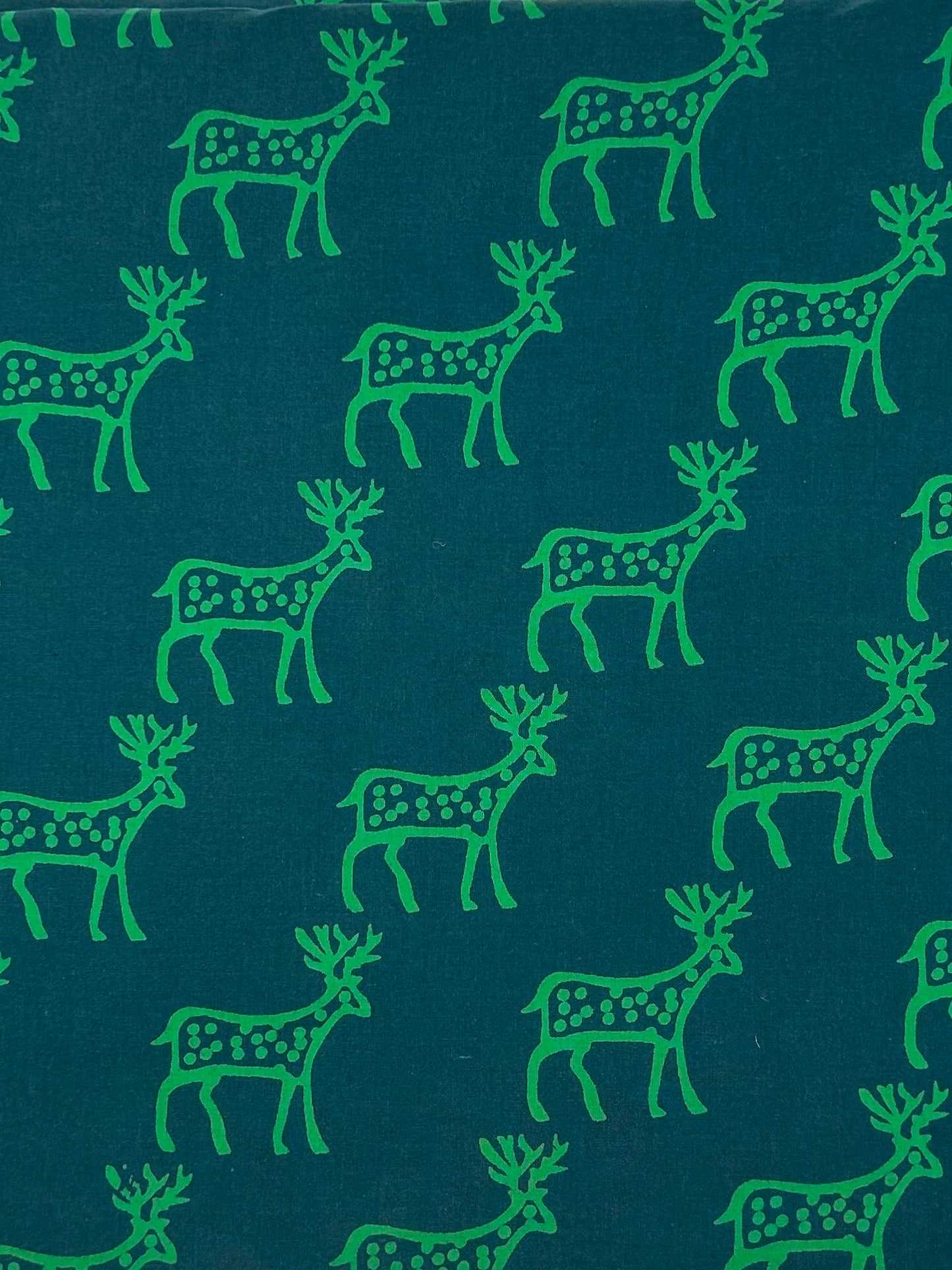 Discharge Print Handblock Cotton Fabric