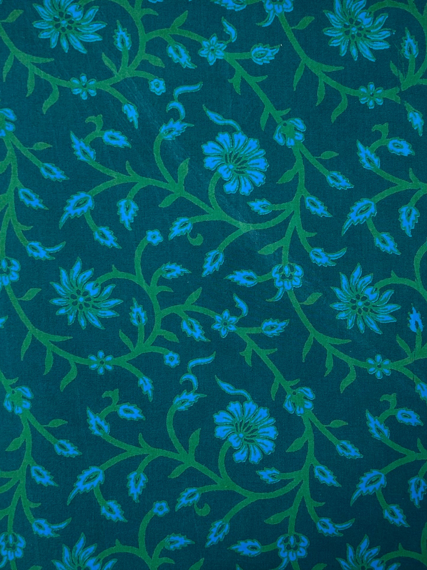 Discharge Print Handblock Cotton Fabric