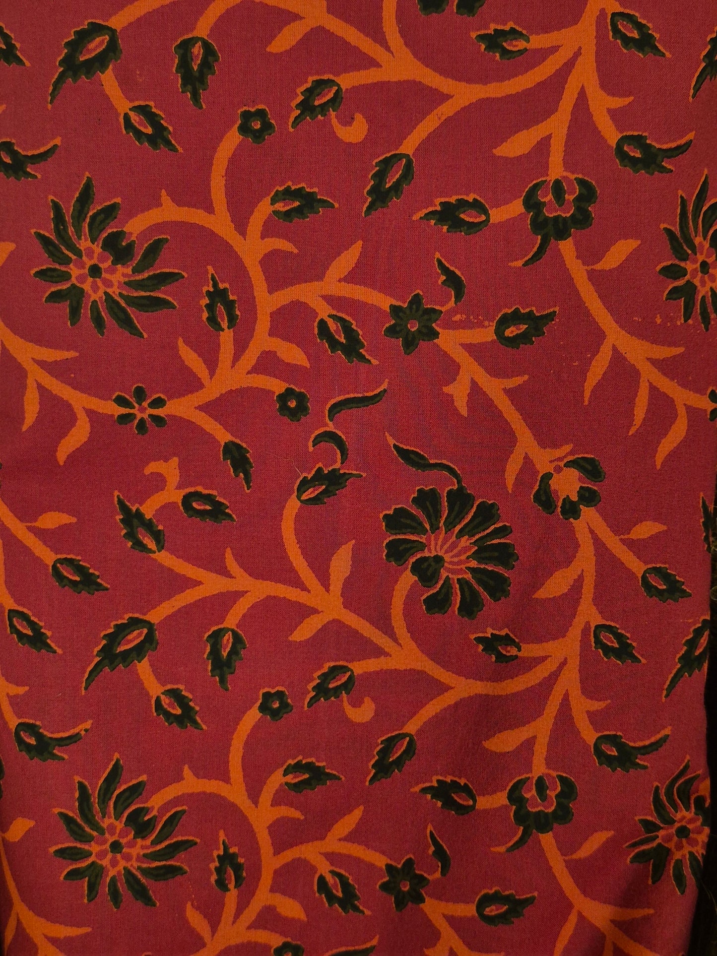 Discharge Print Handblock Cotton Fabric