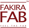 Logo of Fakira Fab with red text on a white background