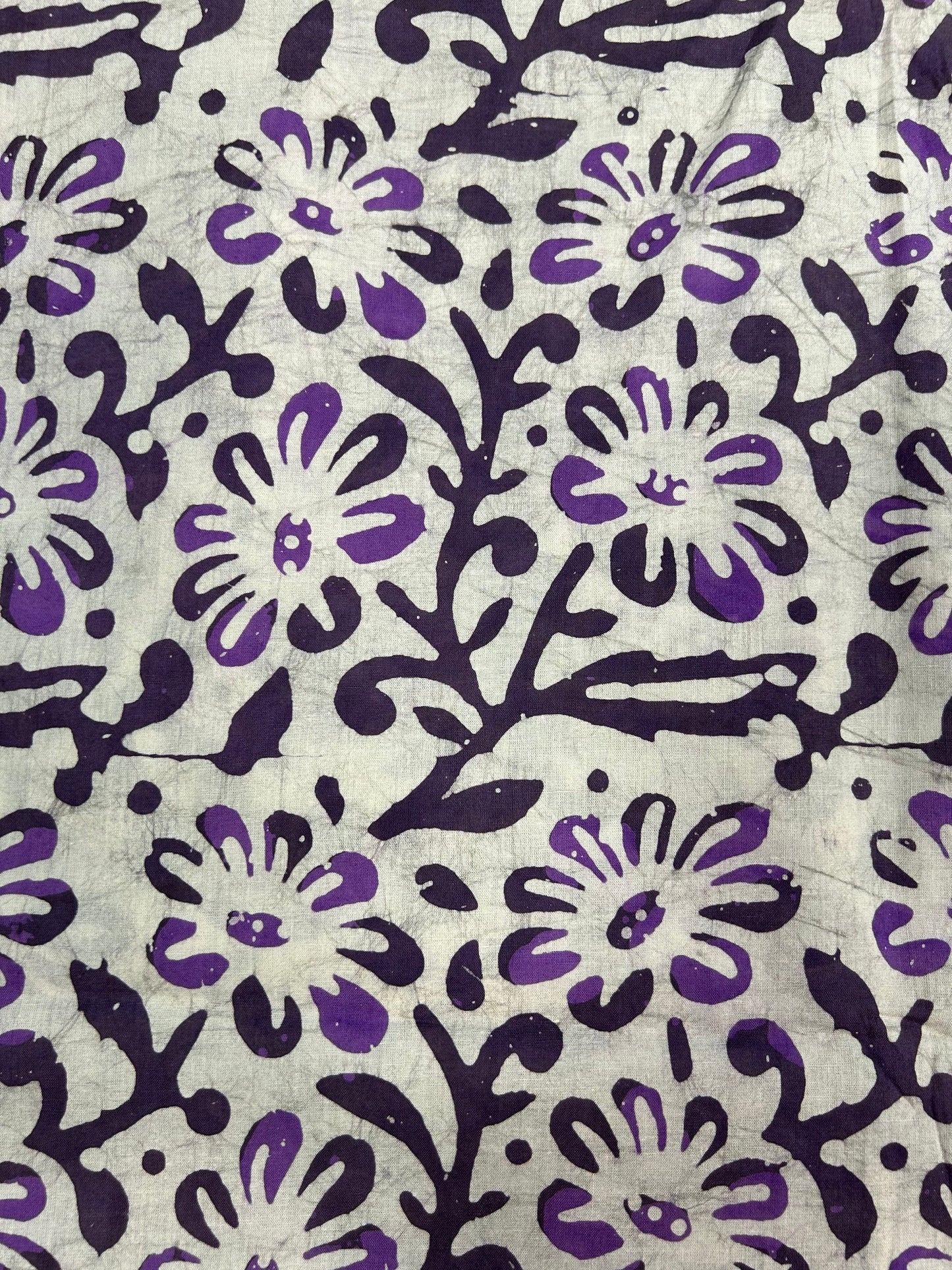 Batik Hand-Block Printed Cotton Fabric