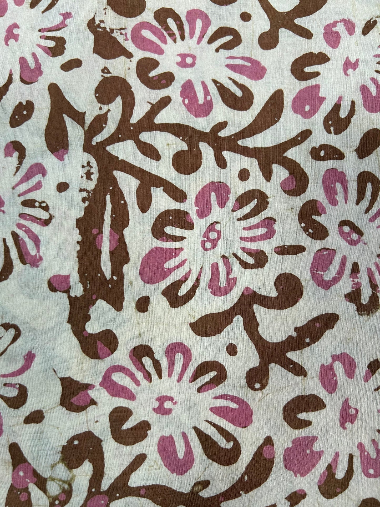 Batik Hand-Block Printed Cotton Fabric