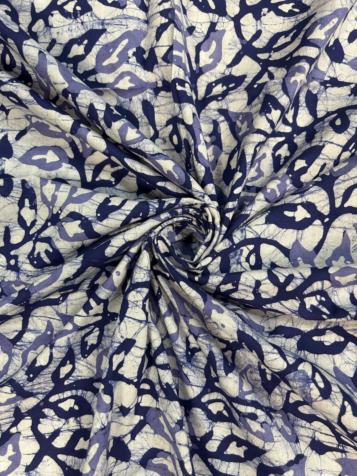 Batik Hand-Block Printed Cotton Fabric