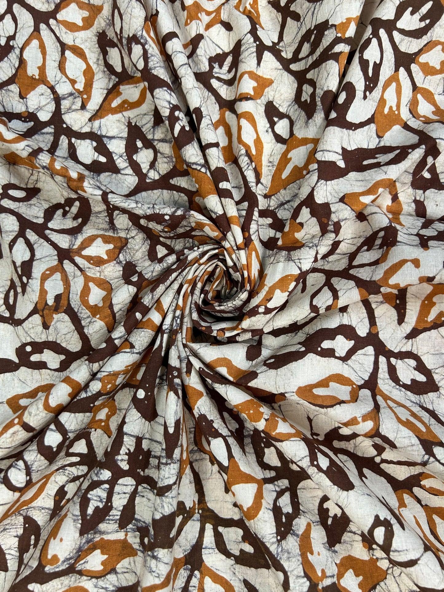 Batik Hand-Block Printed Cotton Fabric