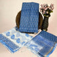 Sky Blue Full Kota Handblock Printed Cotton Suit Set