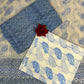 Sky Blue Full Kota Handblock Printed Cotton Suit Set