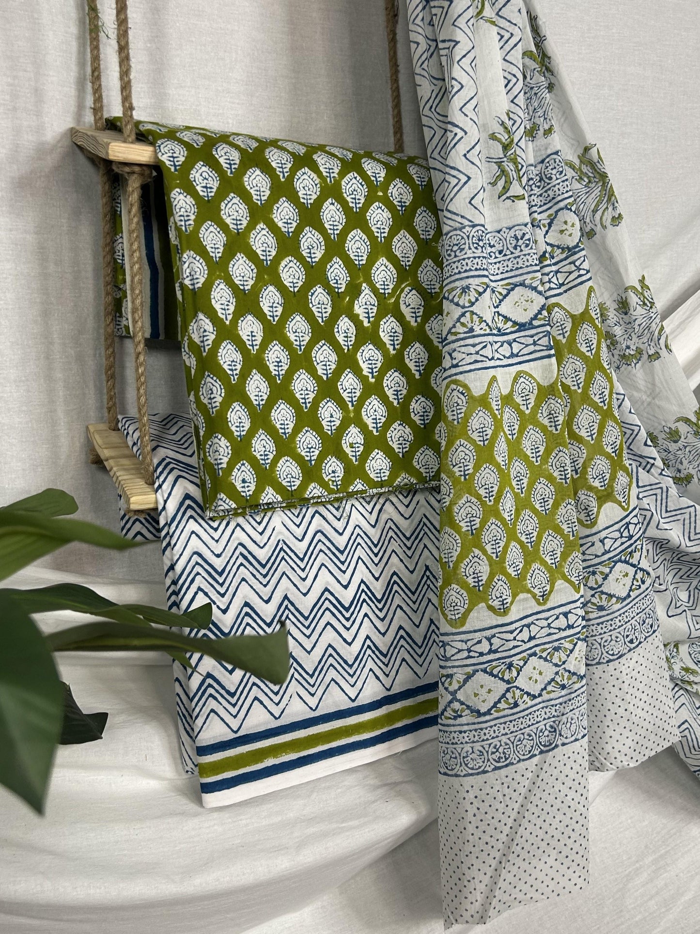 Handblock Printed Cotton Suit Set