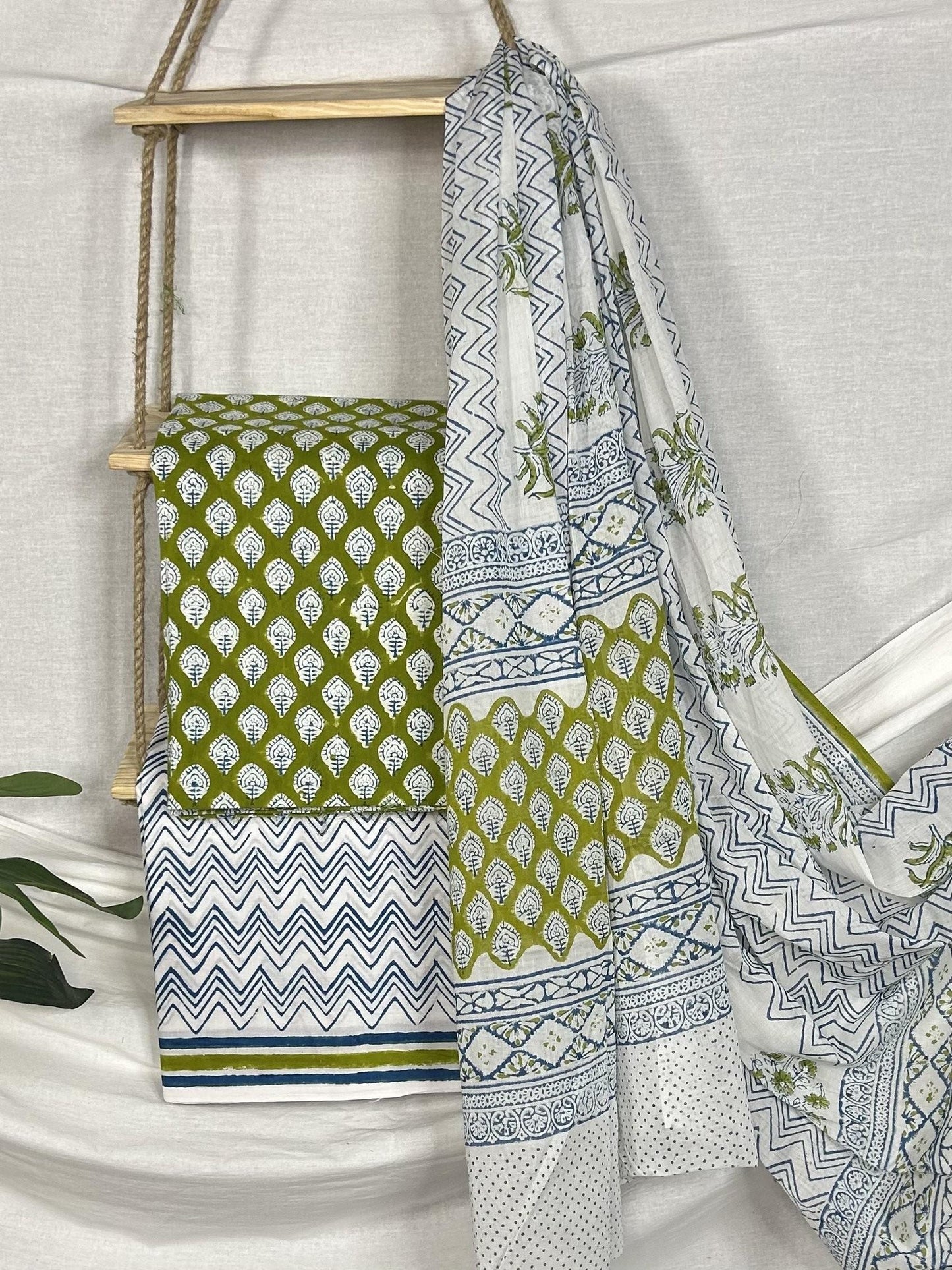 Handblock Printed Cotton Suit Set