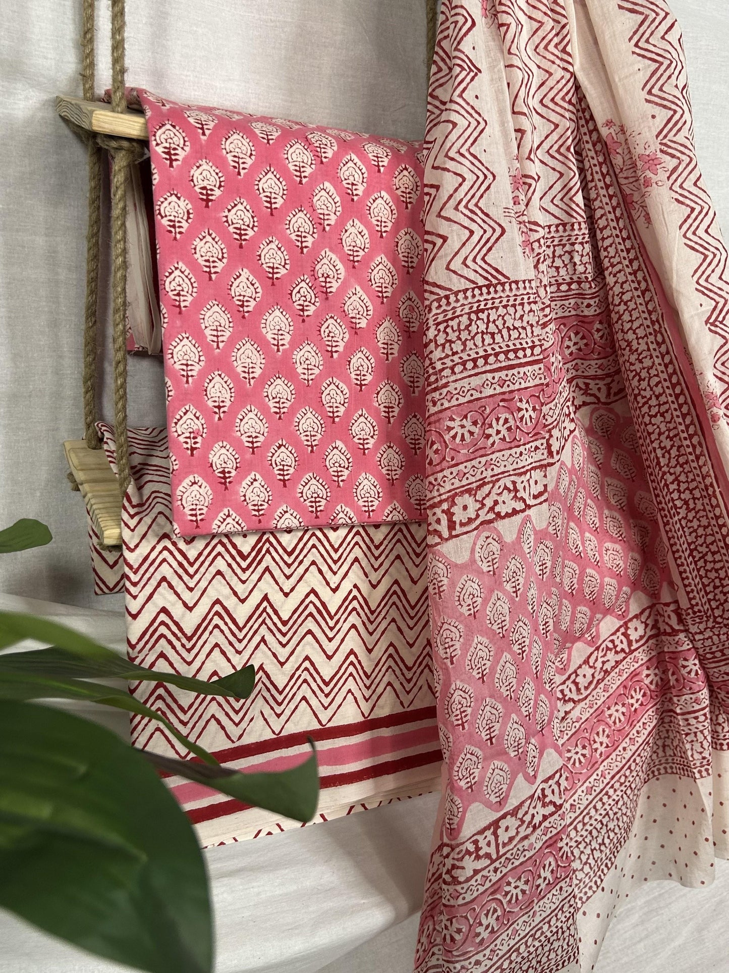 Handblock Printed Cotton Suit Set