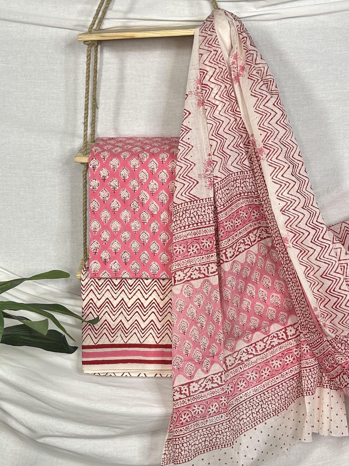 Handblock Printed Cotton Suit Set