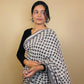 Handblock Printed Linen Saree