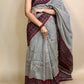 Saudagiri Assamese Silk Handblock Printed Saree