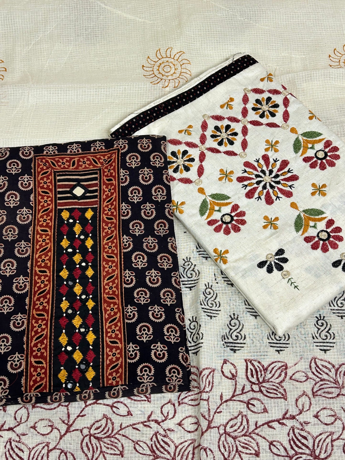 Patchwork Three-Piece Suits