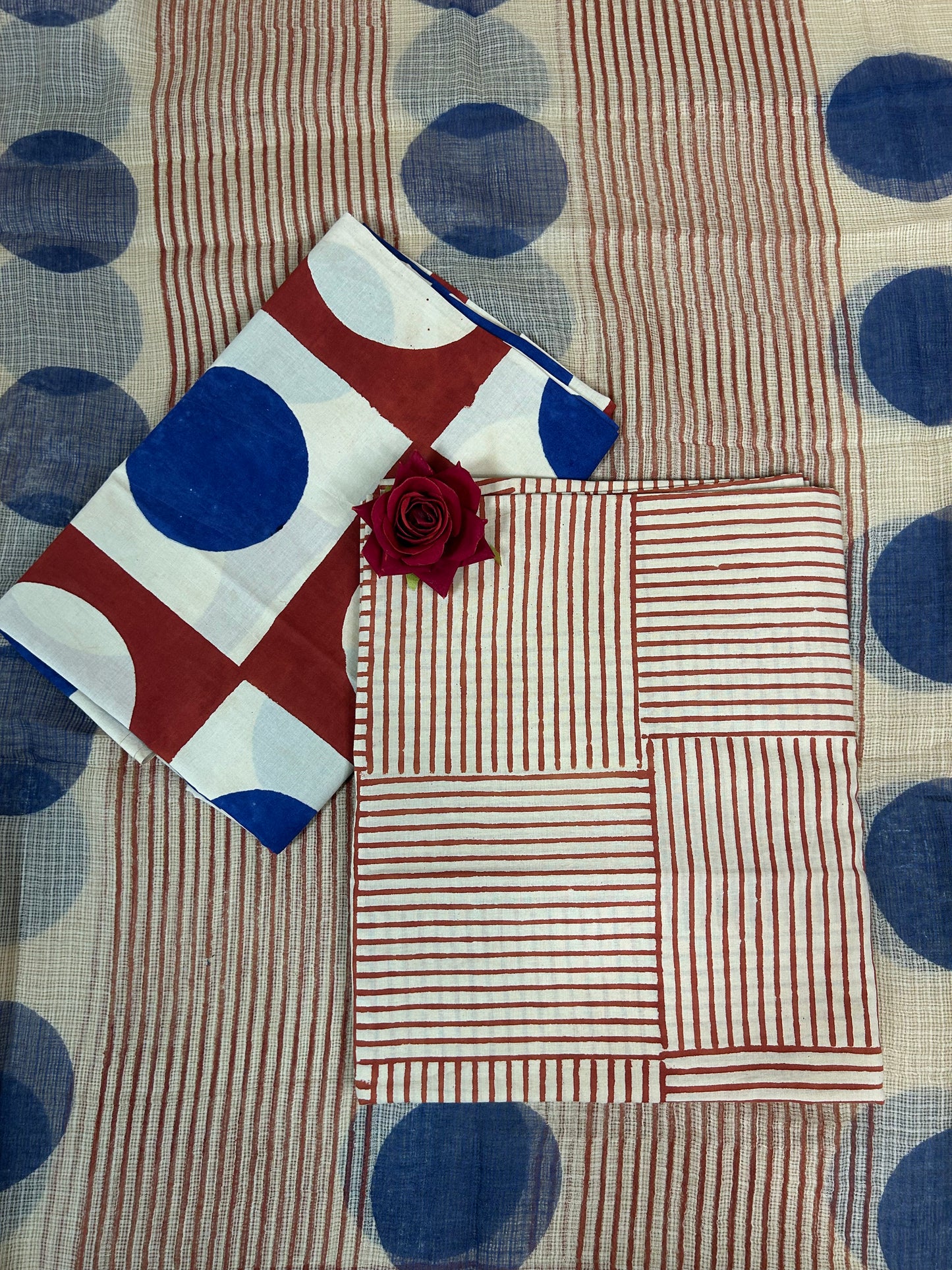 Kota Handblock Printed Cotton Suit Set