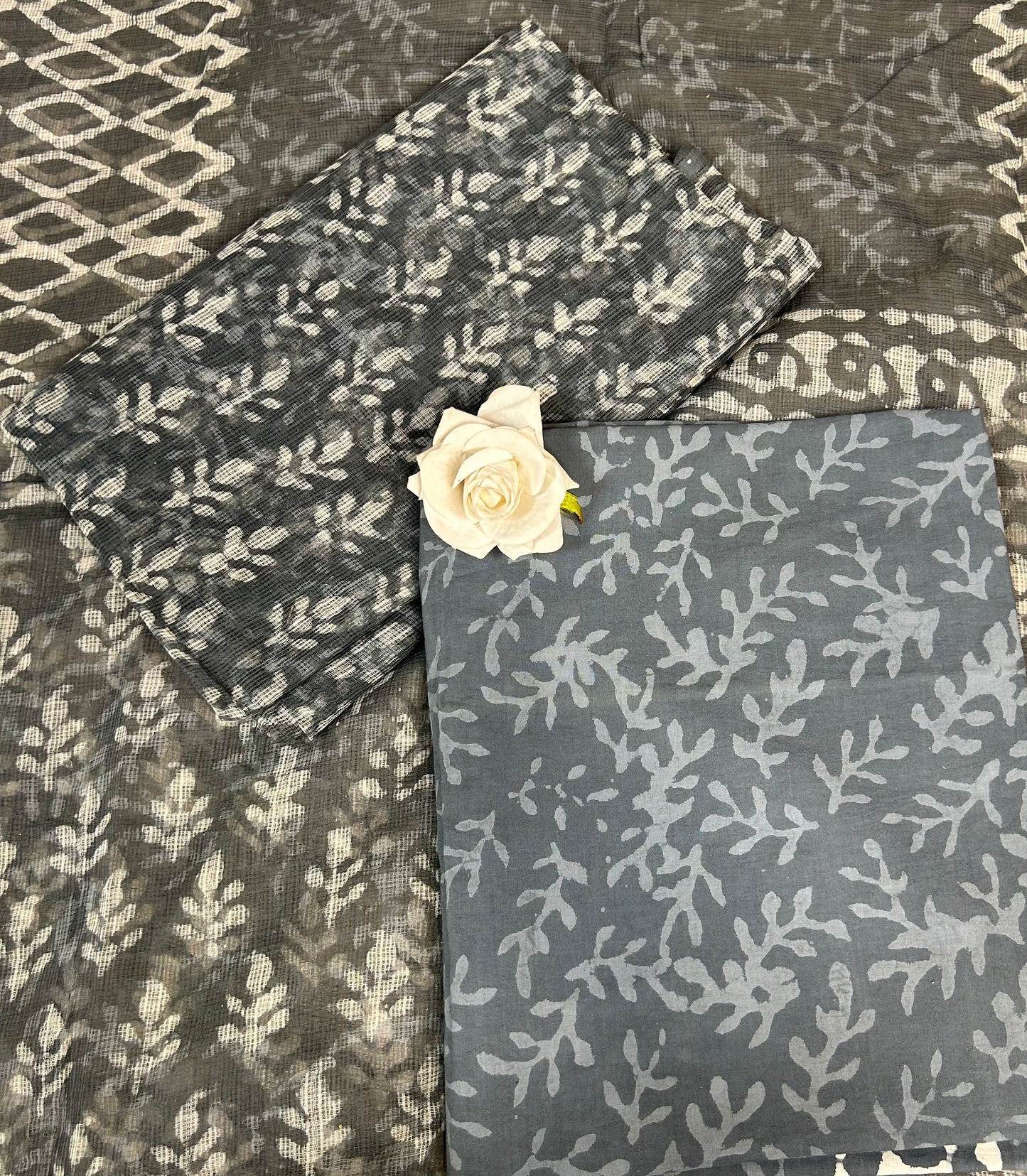 Kota Handblock Printed Cotton Suit Set