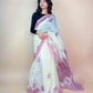 Anokhi Chanderi Handblock Printed Silk Saree