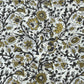 White Blossom Vine Fakira Print Hand Block Printed Fabric