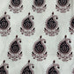 Off White Ornamental Paisley Fakira Print Hand Block Printed Fabric
