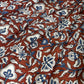 Maroon Blossom Vine Fakira Print Hand Block Printed Fabric