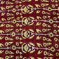 Maroon Floral Medallion  Fakira Hand Block Printed Fabric