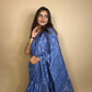Pastel Poetry Handblock Printed Cotton Saree