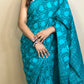Pastel Poetry Handblock Printed Cotton Saree