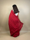 Red Banjara Handblock Printed Cotton Saree