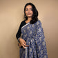 Handblock Printed Linen Saree