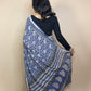 Handblock Printed Linen Saree