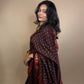 Maheshwari Handblock Printed Silk Saree