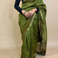 Maheshwari Handblock Printed Silk Saree