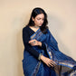 Maheshwari Handblock Printed Silk Saree