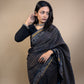 Maheshwari Handblock Printed Silk Saree