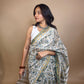 Anokhi Chanderi Handblock Printed Silk Saree