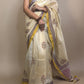 Anokhi Chanderi Handblock Printed Silk Saree