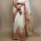 Anokhi Chanderi Handblock Printed Silk Saree