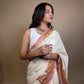 Anokhi Chanderi Handblock Printed Silk Saree