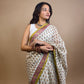 Anokhi Chanderi Handblock Printed Silk Saree
