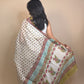 Anokhi Chanderi Handblock Printed Silk Saree